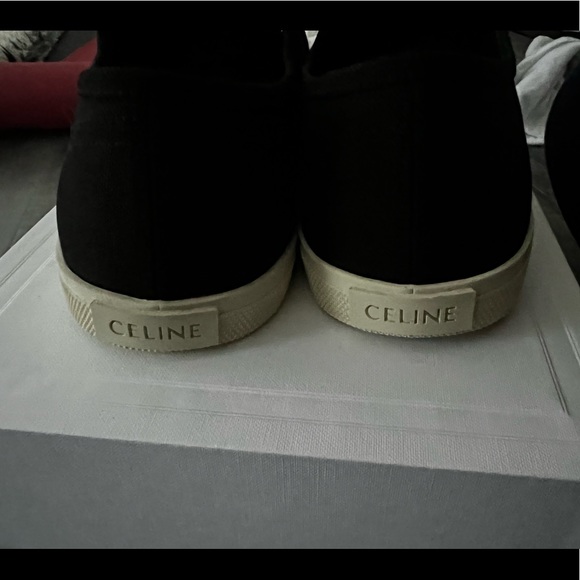 NWT Celine Felix Black Canvas Pointed Toe Sneaker, Size 10 (EU 41/42) - Picture 9 of 9